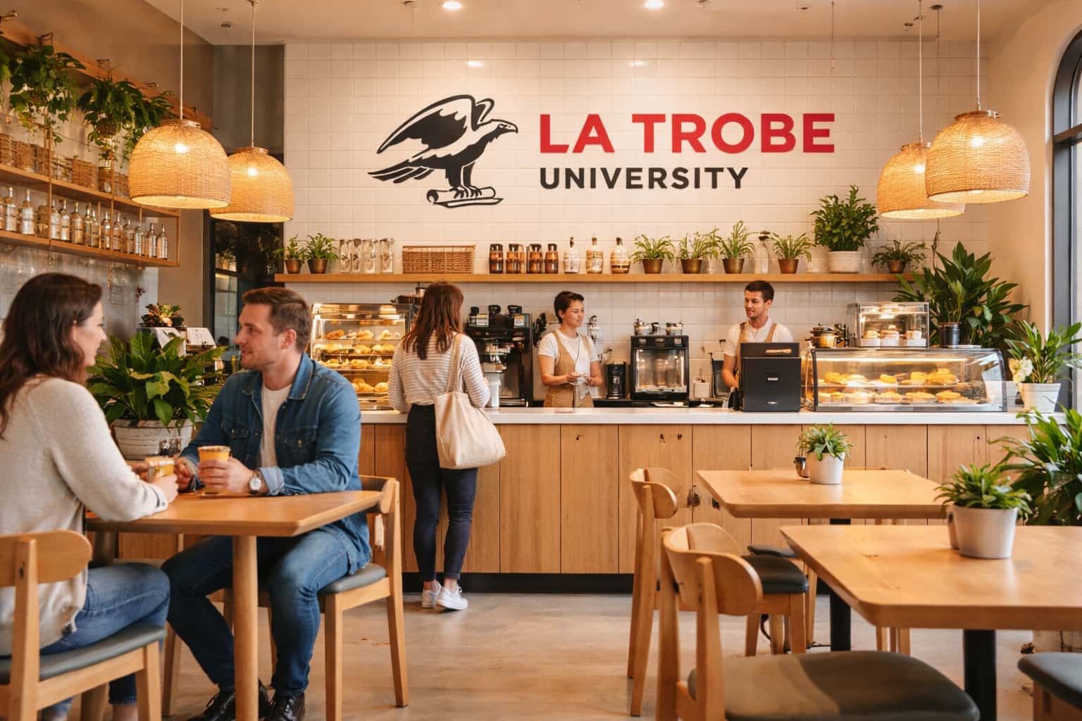 Inside the La Trobe University Café